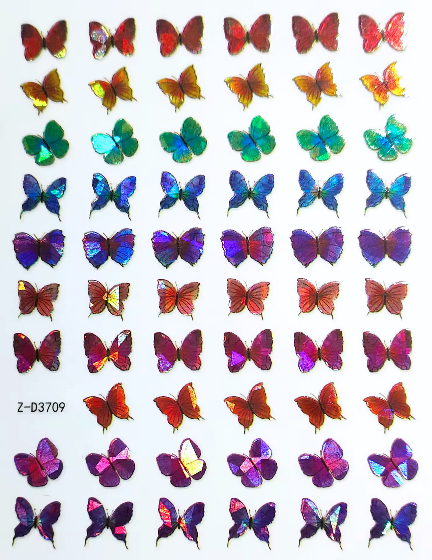 Butterfly Nail Stickers - No.9