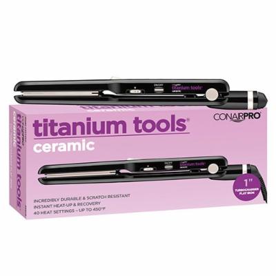 CONAIR PRO Titanium Tools Ceramic - 1" Turbocharged Flat Iron