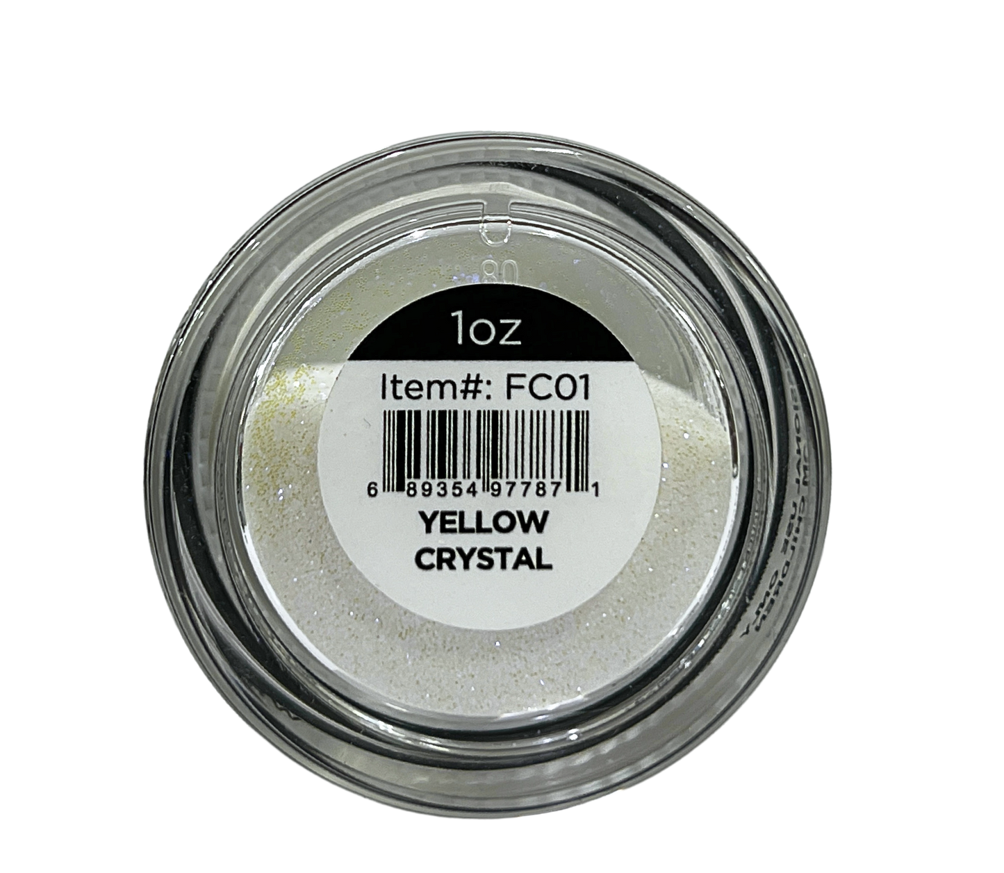 SOFIART Chrome Glitter 1oz - Yellow Crystal FC01