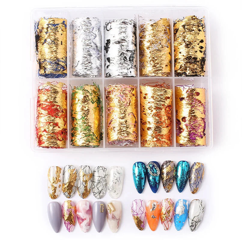 Nail Foil Transfers - Mesh Foil