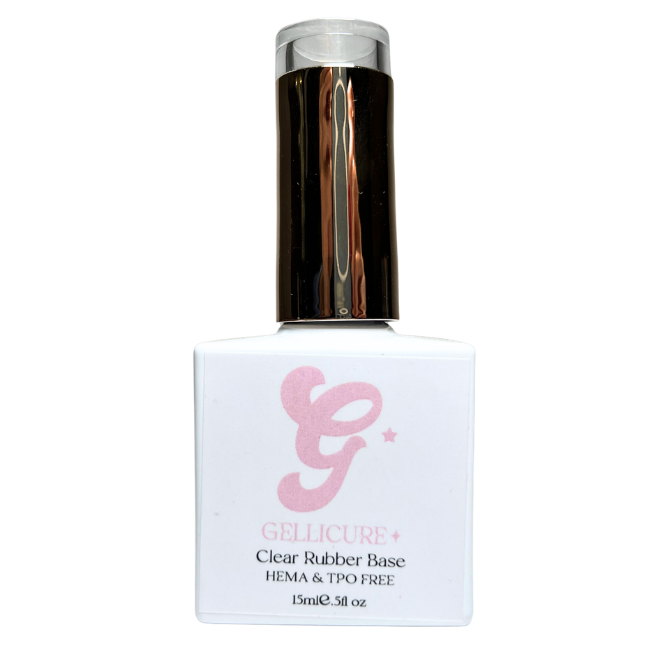 GELLICURE PRO★ Clear Rubber Base HEMA & TPO FREE 0.5oz