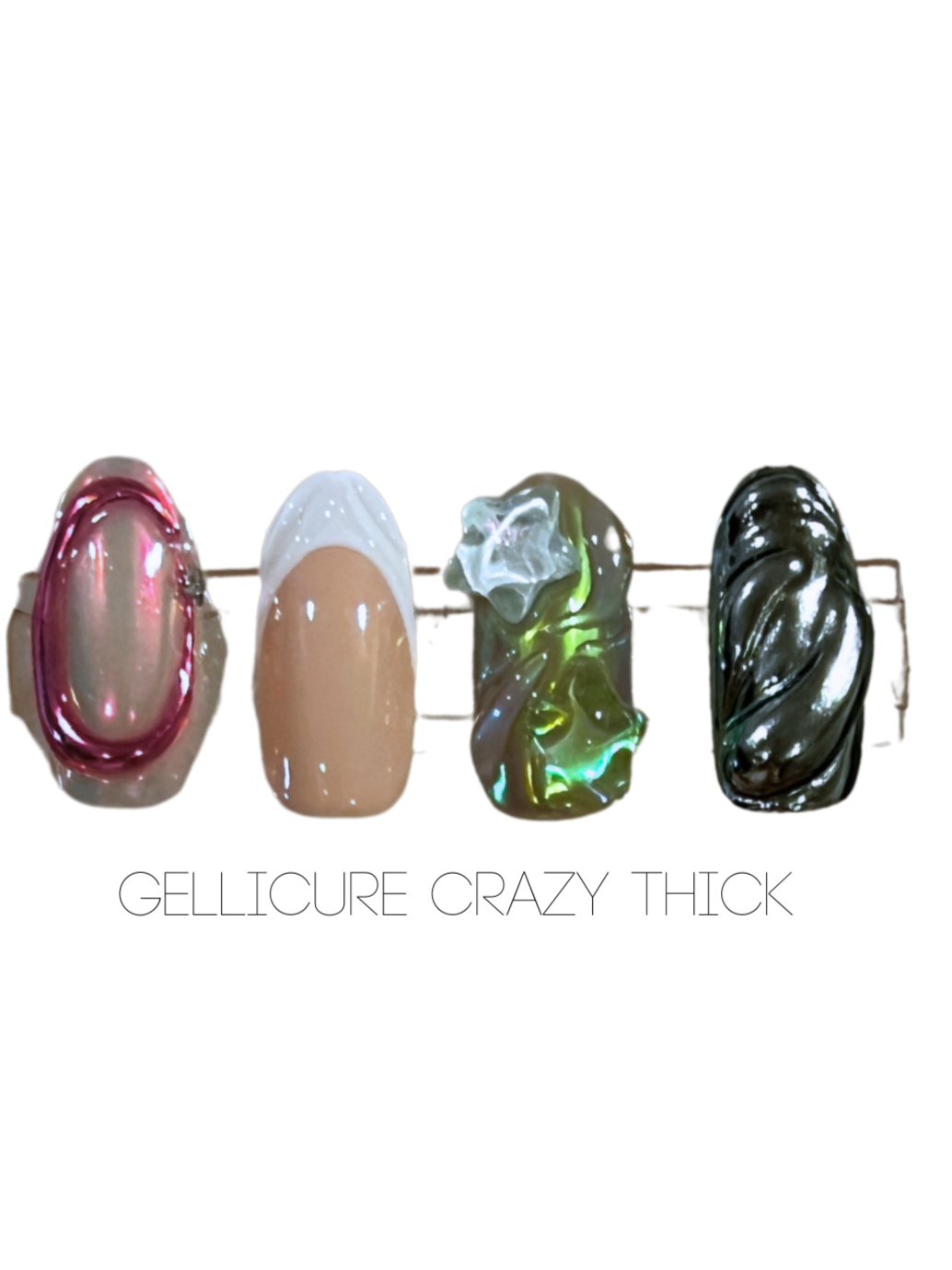 GELLICURE Crazy Thick 3D Gel - Clear