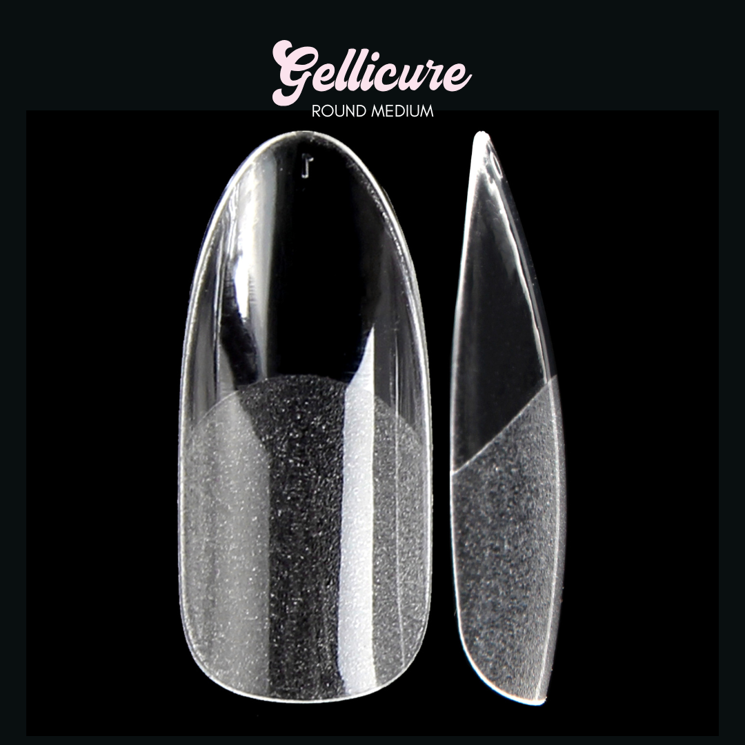 GELLICURE Pre-etched Gel Tips 552 pcs - Round Medium