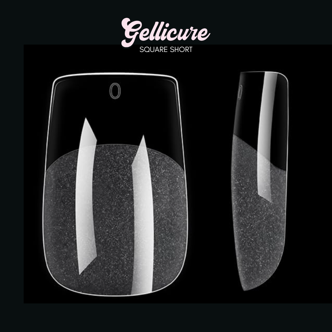 GELLICURE Pre-etched Gel Tips 552 pcs - Square Short