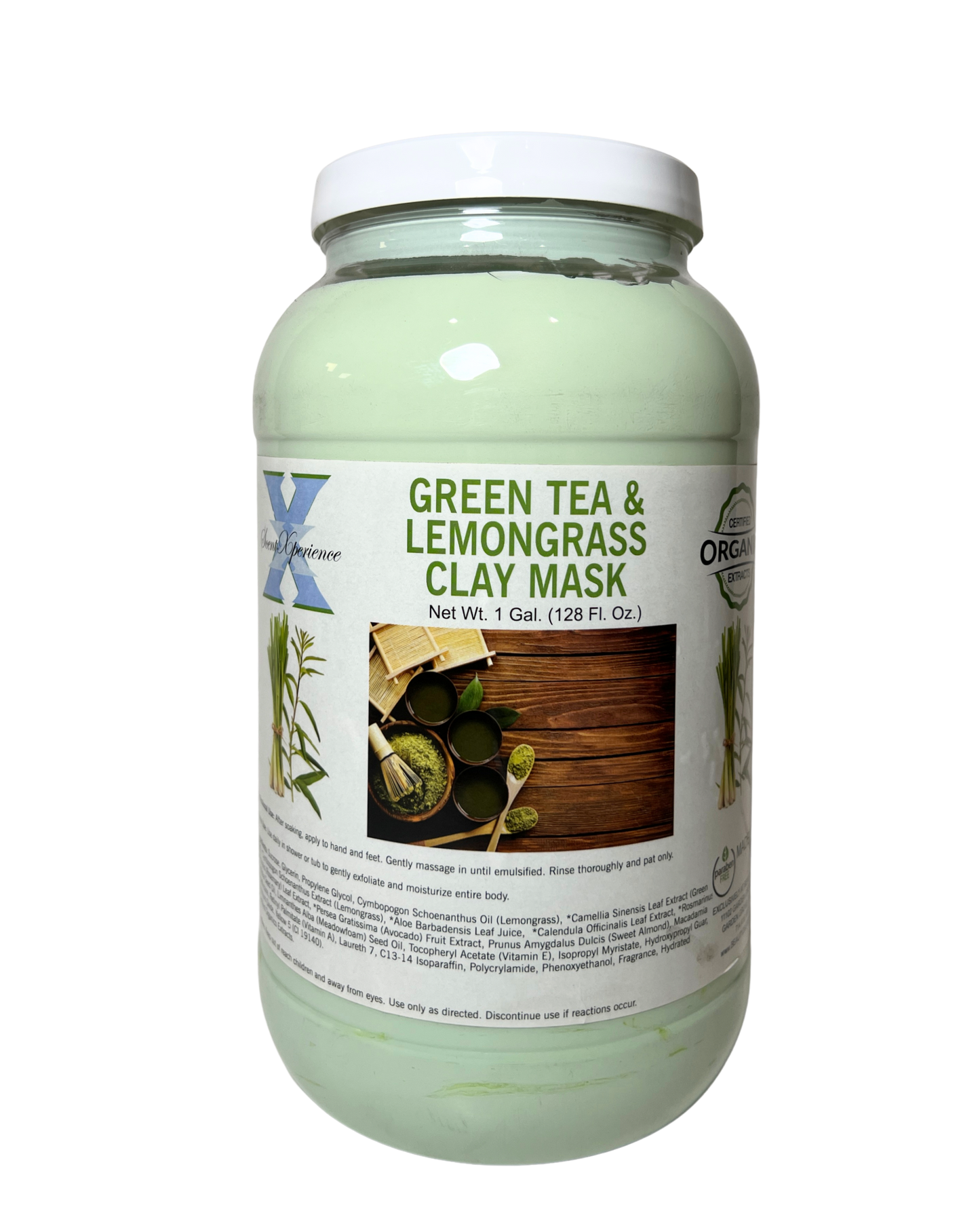 SCENT XPERIENCE Organic Spa Clay Mask - Green Tea & Lemongrass