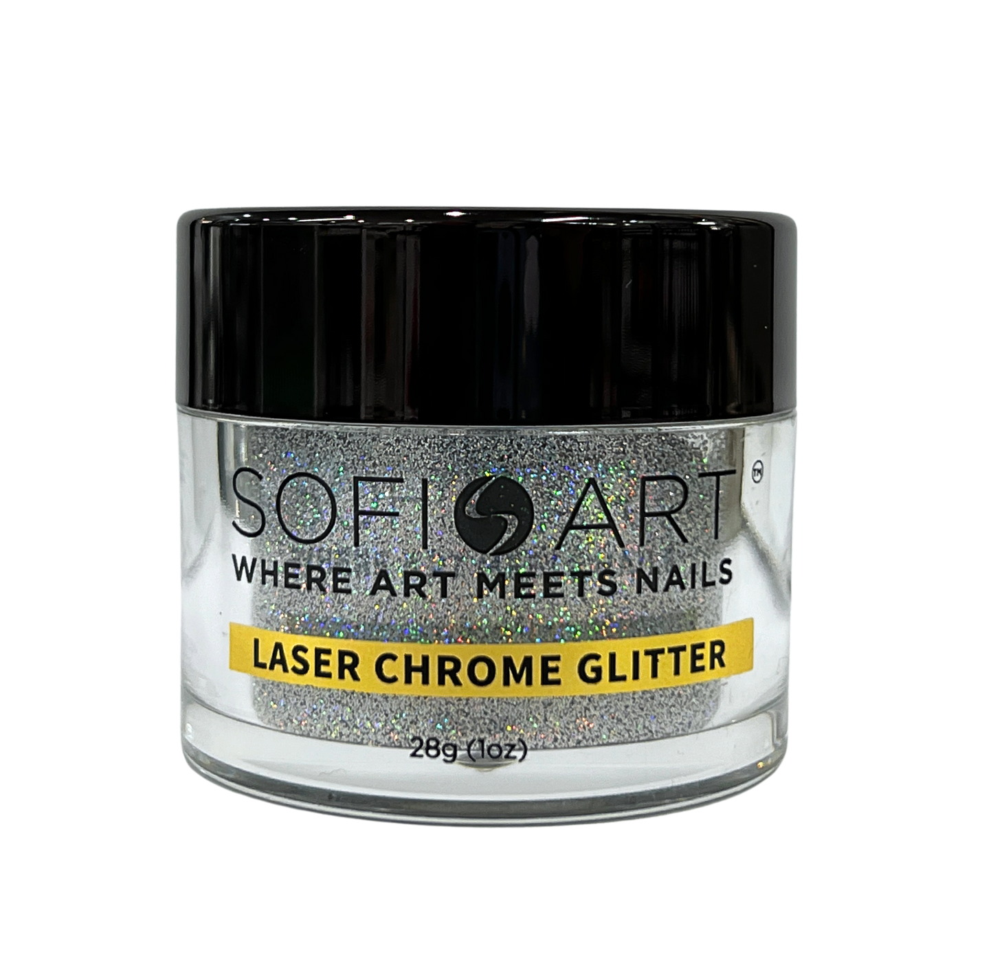 SOFIART Chrome Glitter 1oz - Laser Silver LS100