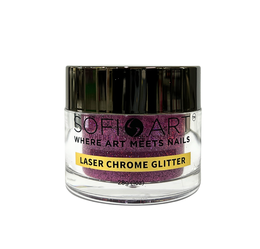 SOFIART Chrome Glitter 1oz - Laser Pink LS901