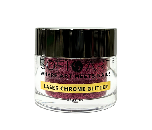 SOFIART Chrome Glitter 1oz - Laser Rose Pink LS912
