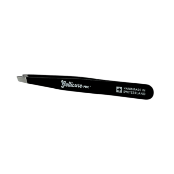 GELLICURE PRO★ Slant Tip Tweezer - Black