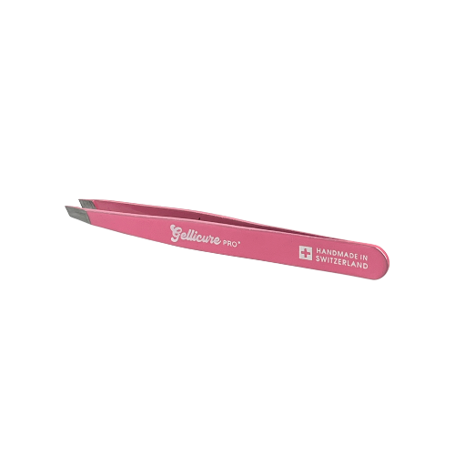 GELLICURE PRO★ Slant Tip Tweezer - Pink