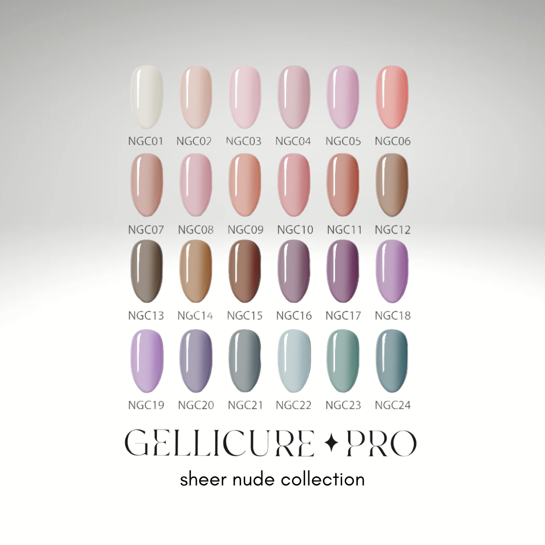 GELLICURE Gel Color 0.5oz - Sheer Nudes Collection