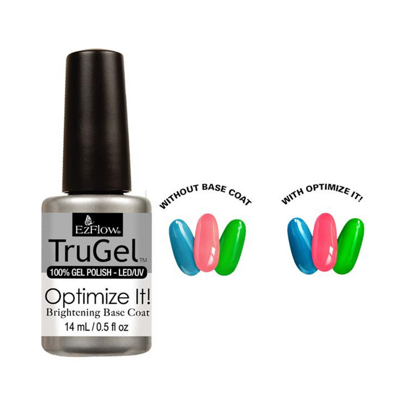 EZFLOW TruGel 0.5oz - Optimize It! Brightening Base Coat