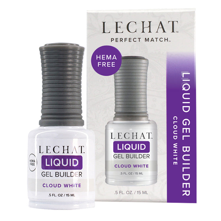 LECHAT Liquid Gel Builder 0.5oz - Cloud White