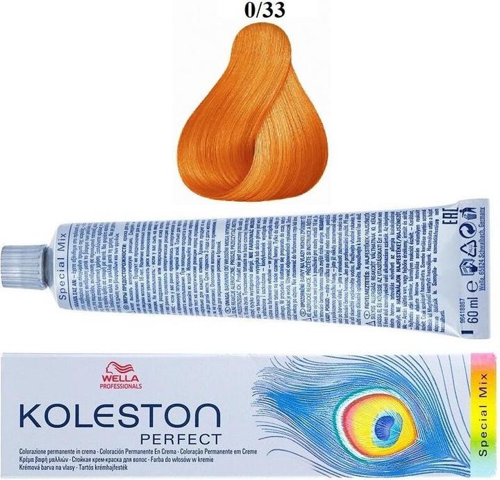 WELLA Koleston Perfect Permanent Creme Hair Color - 0/33 (Intense Gold)