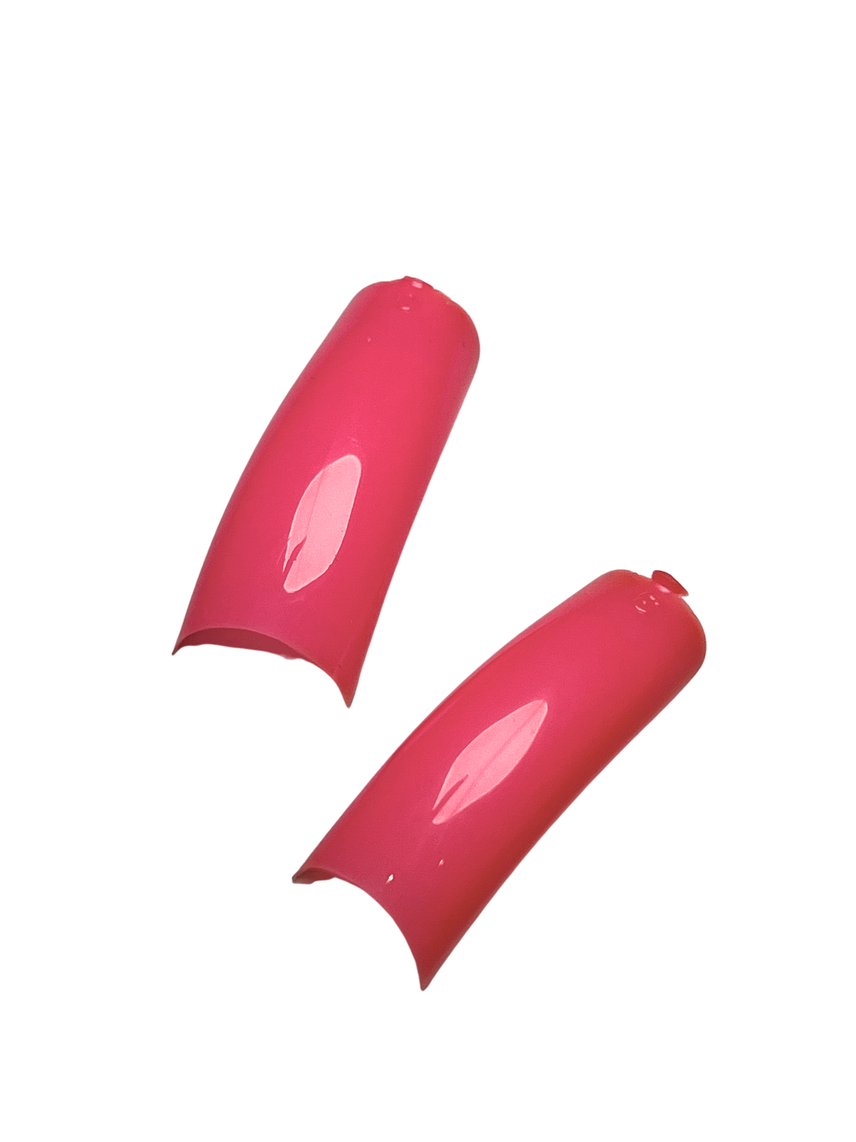 Color Nail Tips 550pc - Flamingo Pink