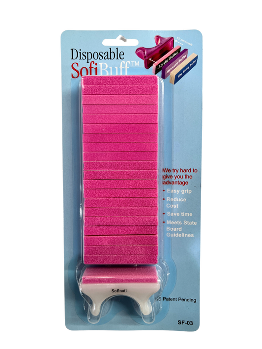 SOFINAIL™ Disposable SofiBuff™ Buffers - Pink