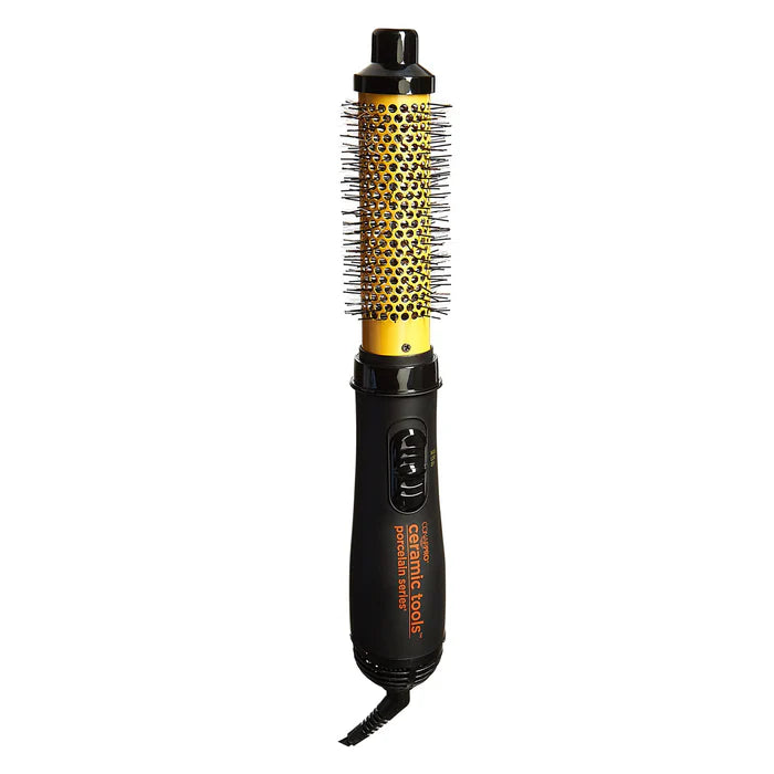 CONAIR PRO Porcelain Series - 1 1/4" Soft-Bristle Hot Air Brush