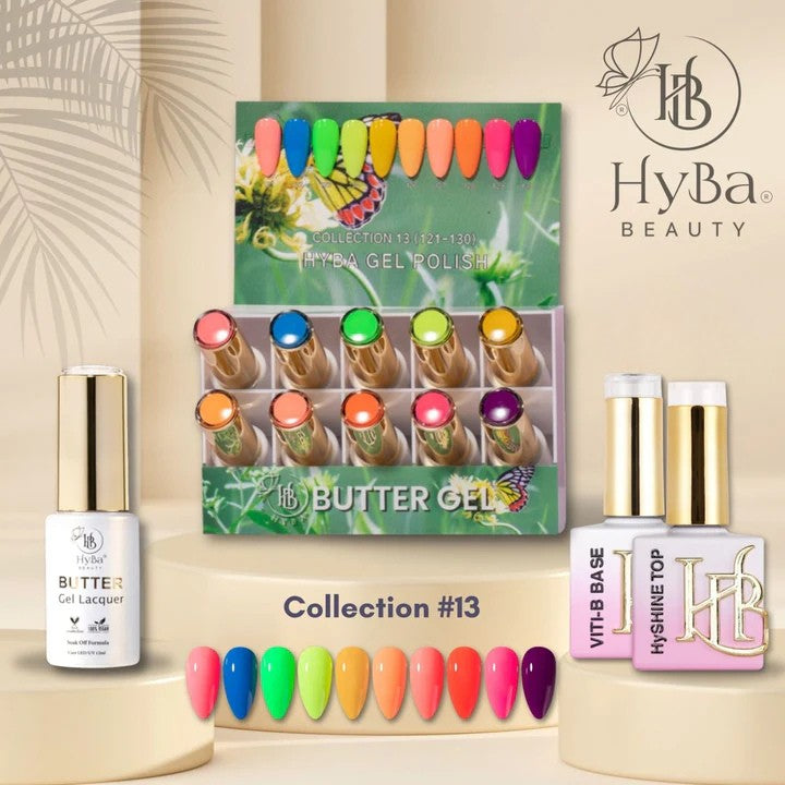 HYBA BEAUTY Butter Gel Polish 12ml - SERIES 13 (#121- #130)