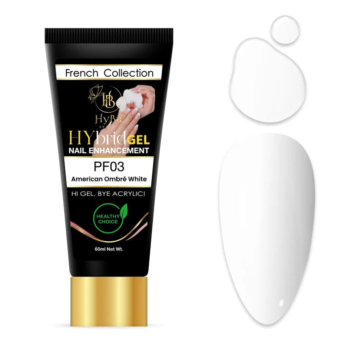 HYBA BEAUTY HyGel Perfect French Collection #1 60ml - American Ombré White #PF03