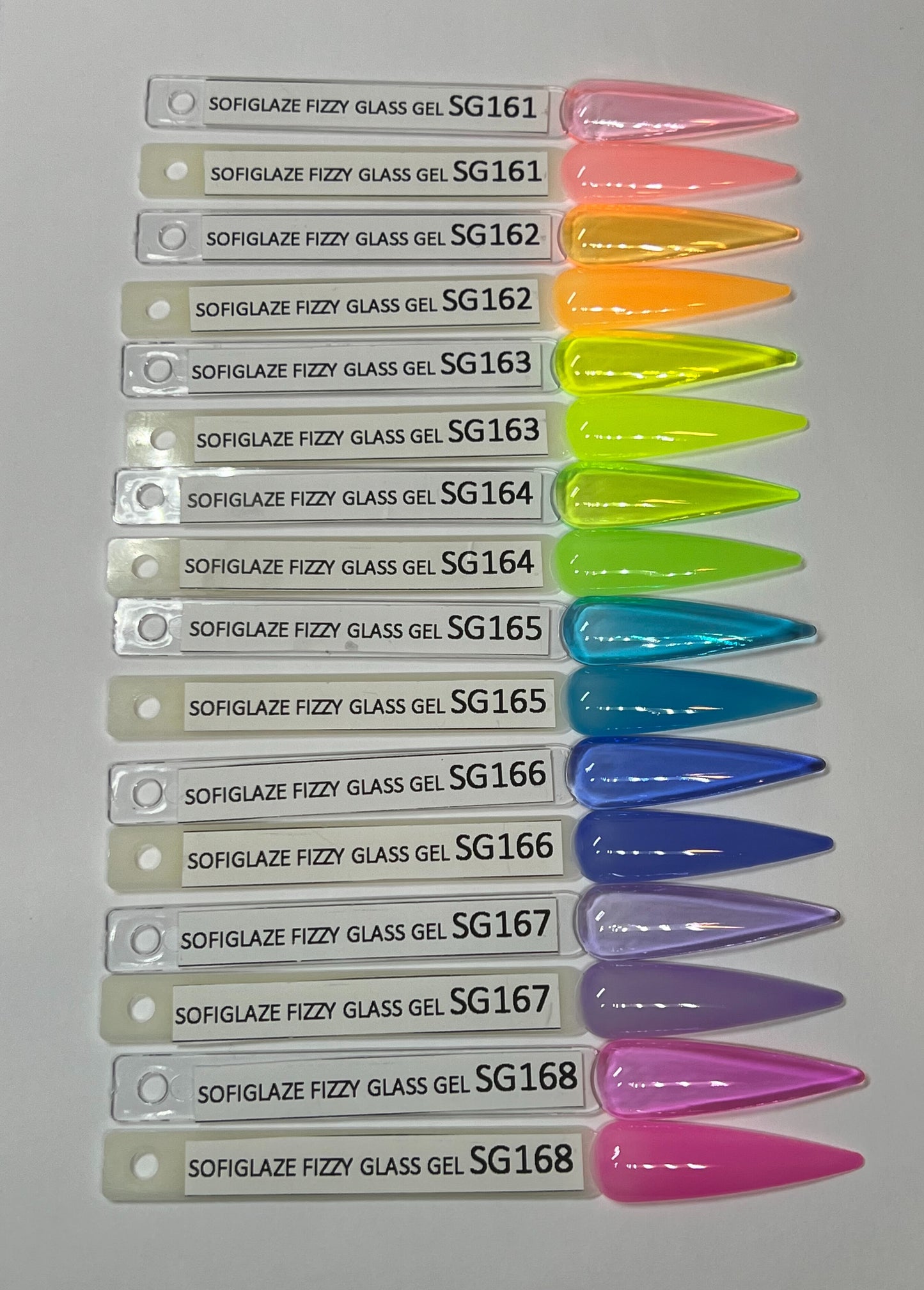 SOFIGLAZE Gel Color Fizzy Glass Gel Series 0.5oz