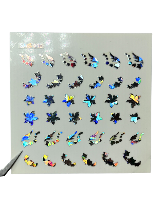 LECECIA Seashell Holographic Nail Stickers - SNS-010