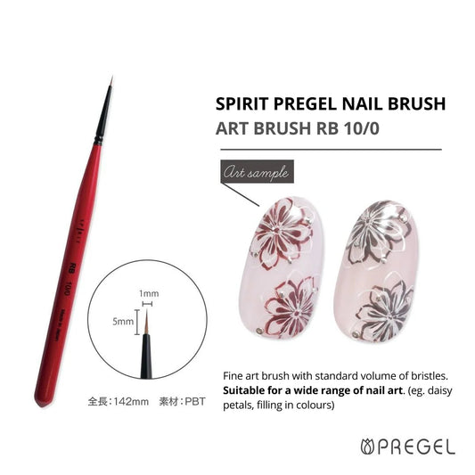 PREGEL SPIRIT Japanese Art Brush - RB 10/0 Brush