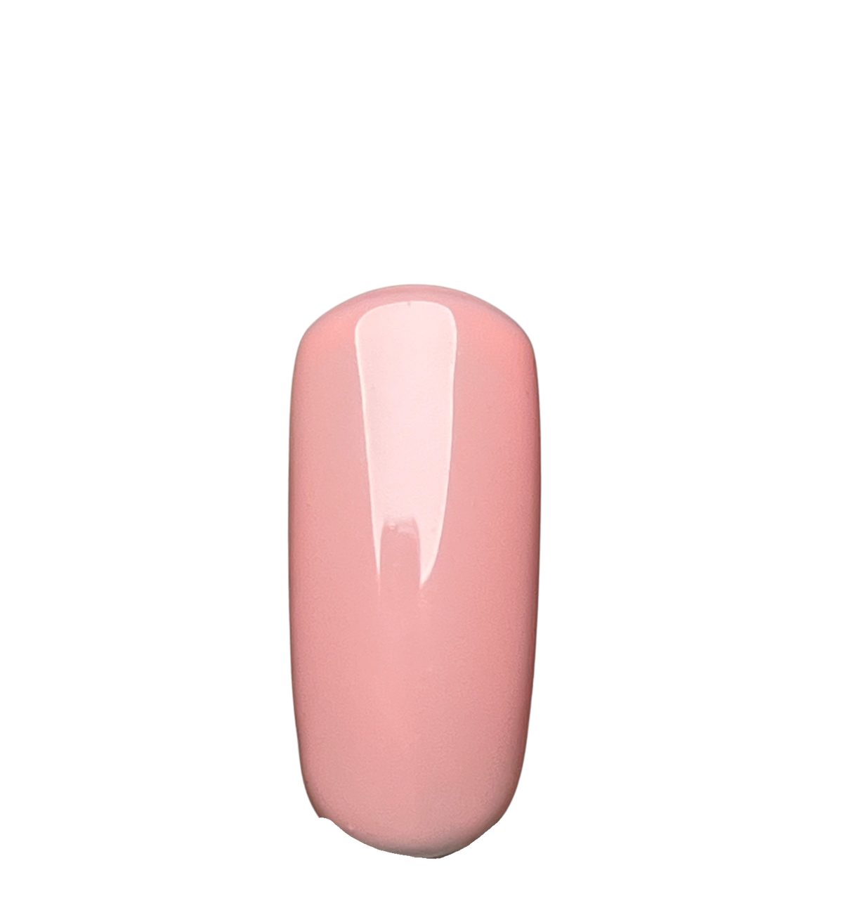 Pink nail polish on a white background