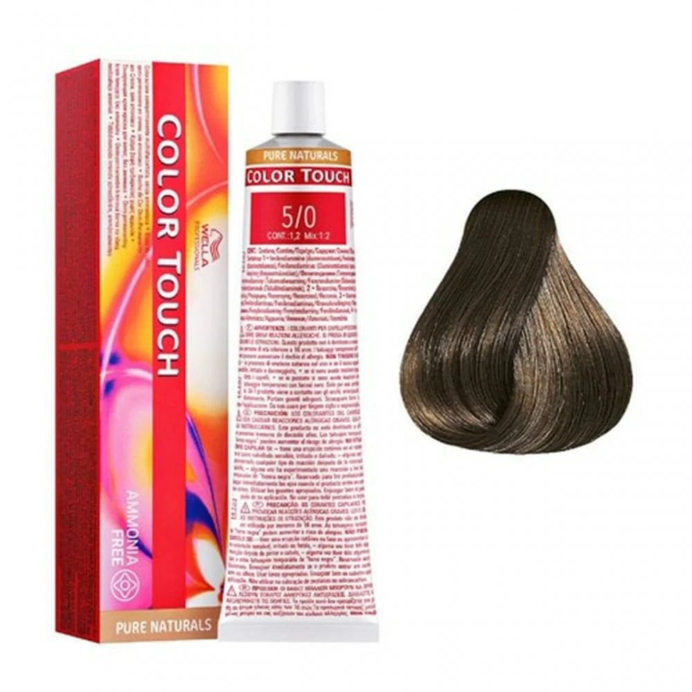WELLA Color Touch Pure Naturals Multidimensional Demi-Permanent Color - 5/0 (Light Brown/Natural)