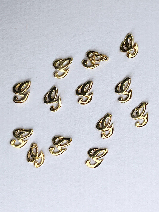 90's Gold Alphabet Charms - Letter G
