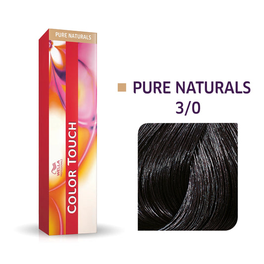 WELLA Color Touch Pure Naturals Multidimensional Demi-Permanent Color - 3/0 (Dark Brown/Natural)