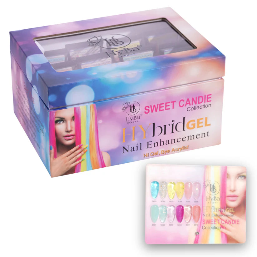 HYBA BEAUTY HyGEL™ Hybrid Gel Nail System - Sweet Candie Collection