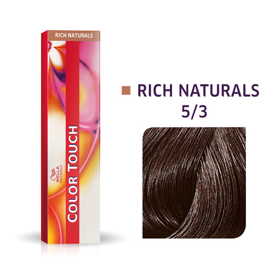 WELLA Color Touch Rich Naturals Multidimensional Demi-Permanent Color - 5/3 (Light Brown/Gold)