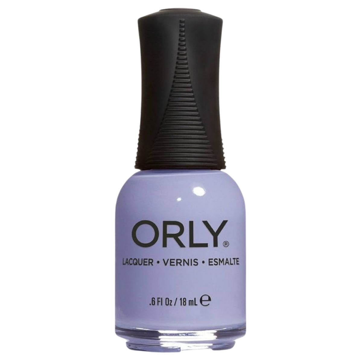 Orly nail polish bottle with a black cap on a white background