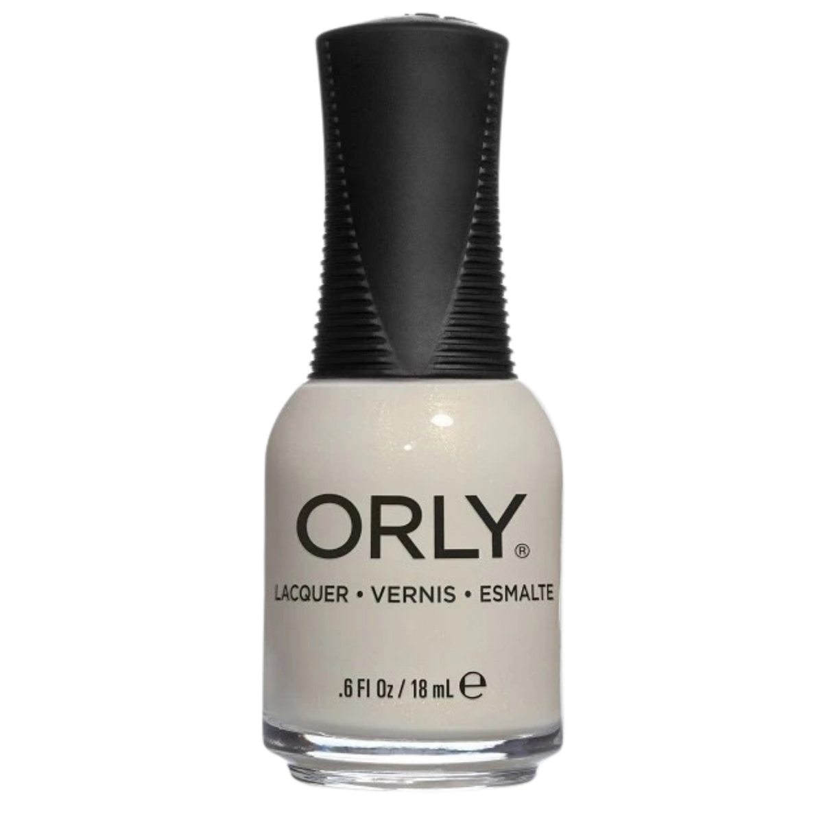 Orly nail polish bottle on a white background