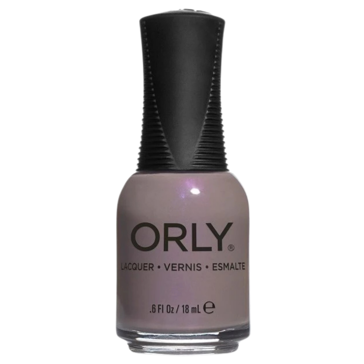 Orly nail polish bottle on a white background