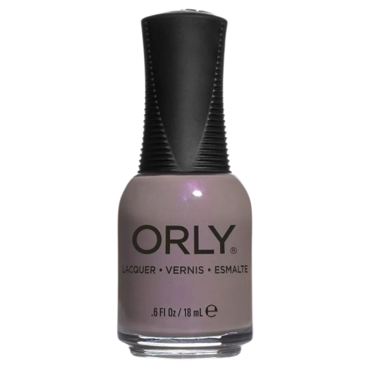 Orly nail polish bottle on a white background