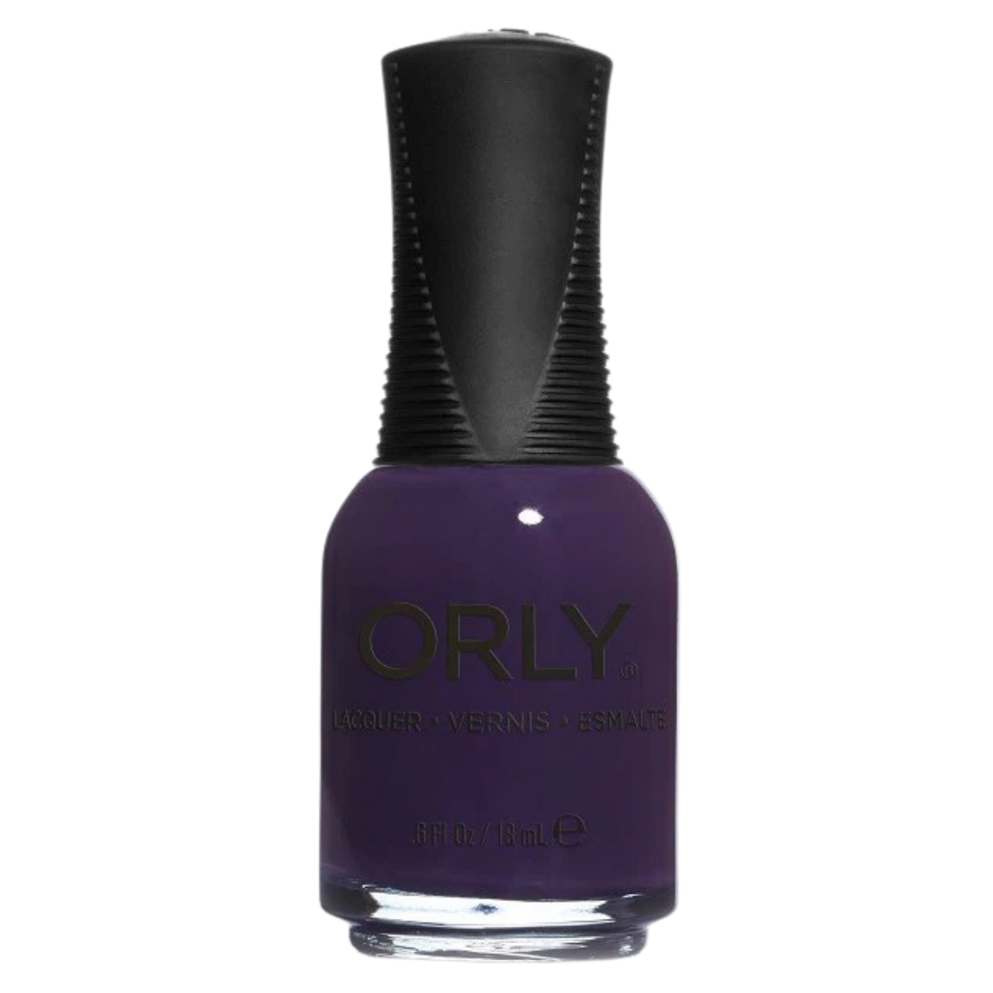 Orly nail polish bottle with a black cap on a white background