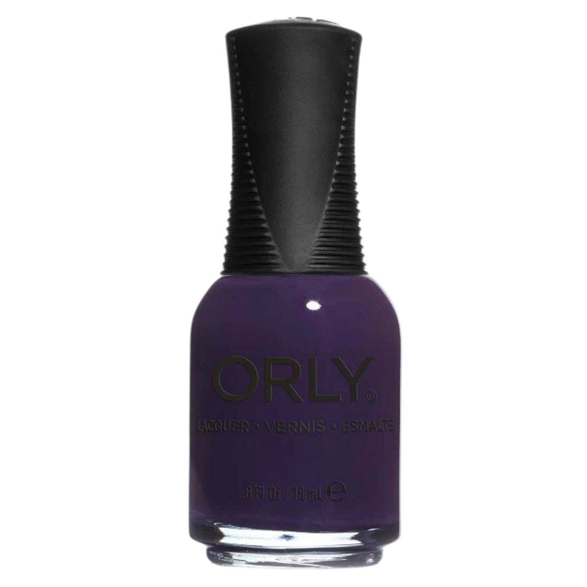 Orly nail polish bottle with a black cap on a white background