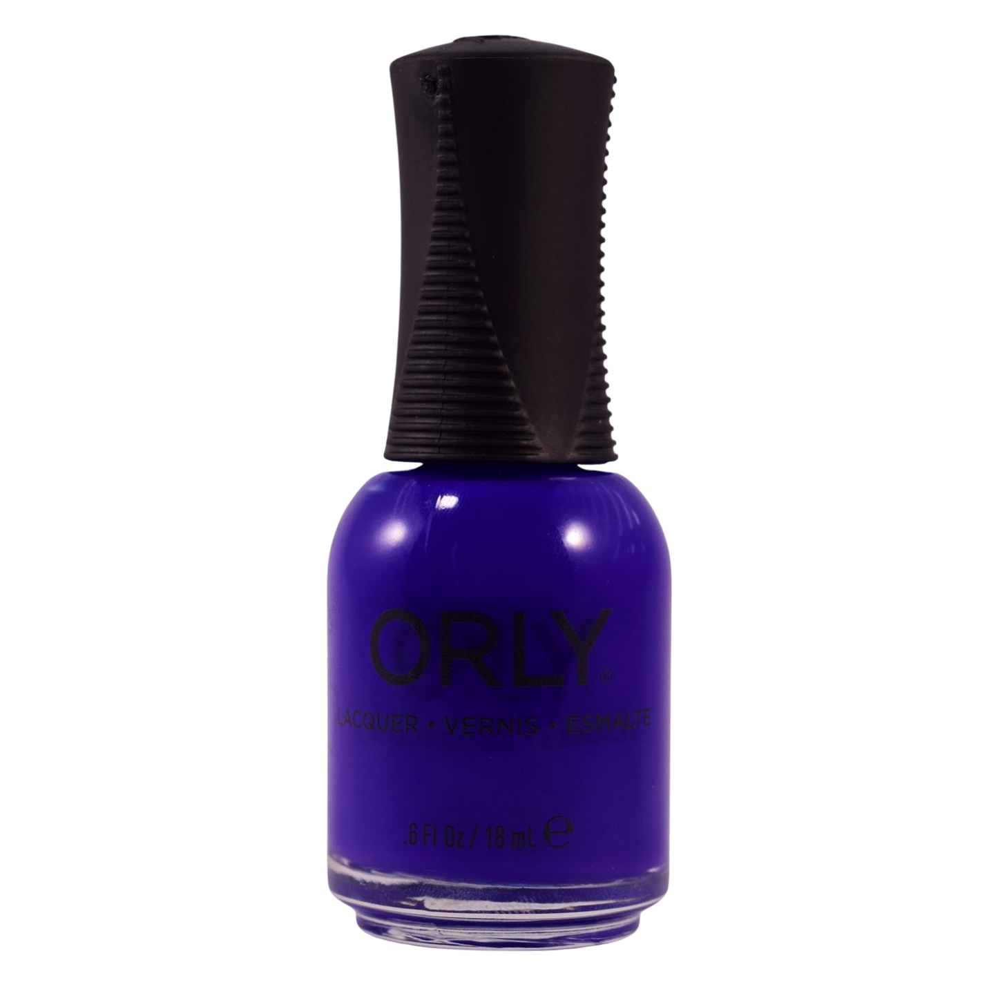 orly nail polish with black cap on white background