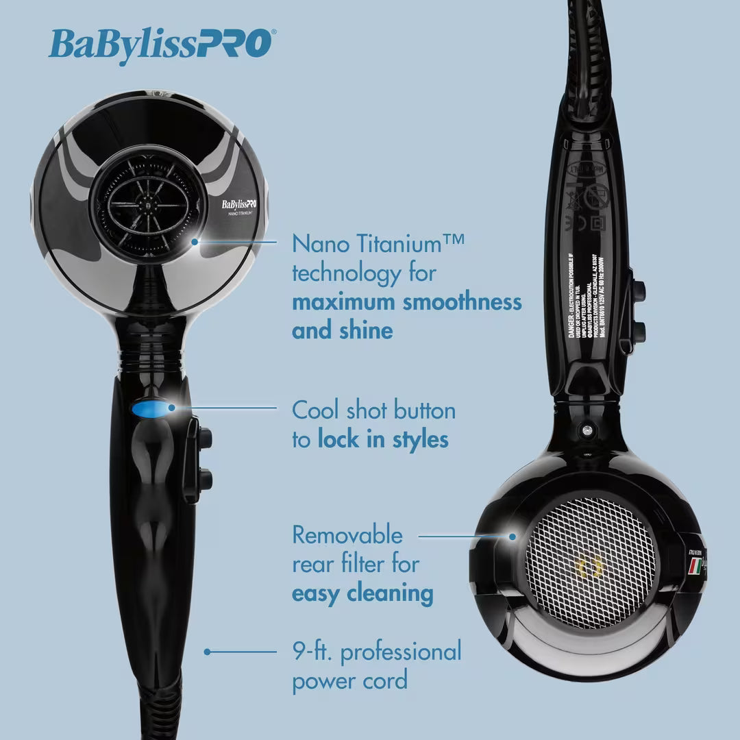 BaByliss®PRO Portofino 6600 Nano Titanium Dryer