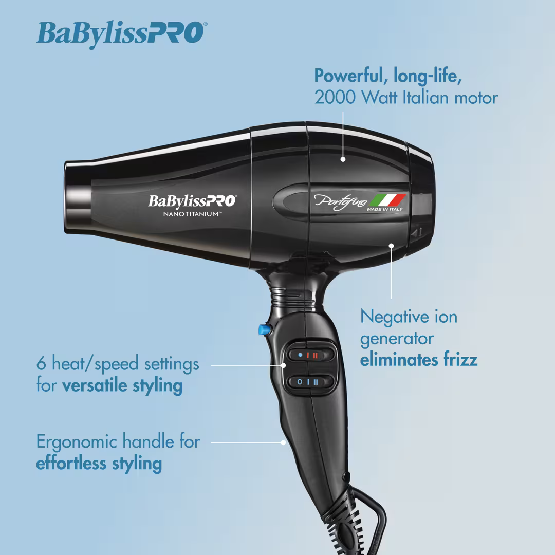 BaByliss®PRO Portofino 6600 Nano Titanium Dryer