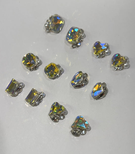 Crystal Cluster Charms - AB Crystal