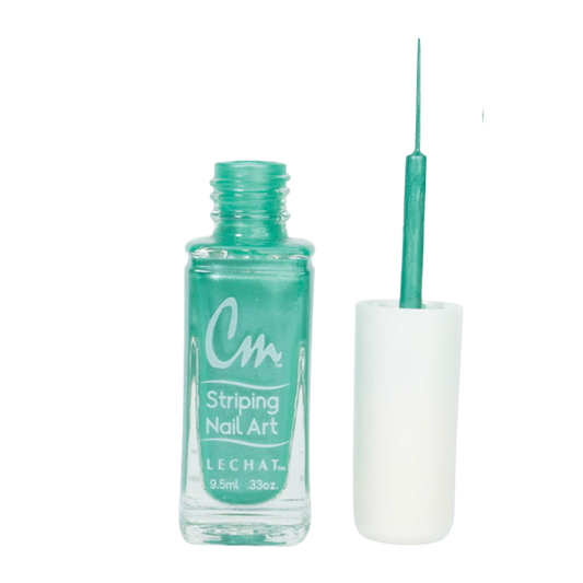 LECHAT CM Striping Nail Art Polish 0.33oz - Ashy Green #CM26