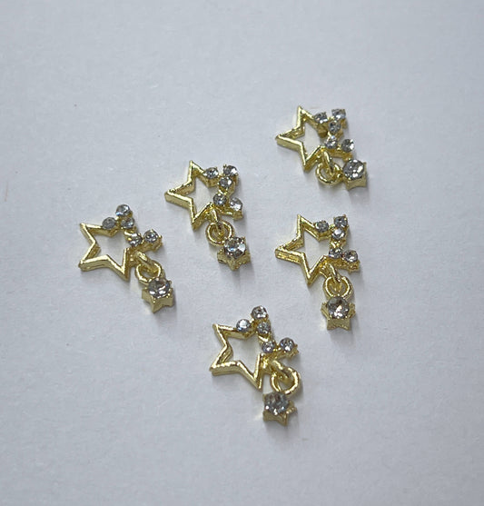 Dangle Star Charms - Gold
