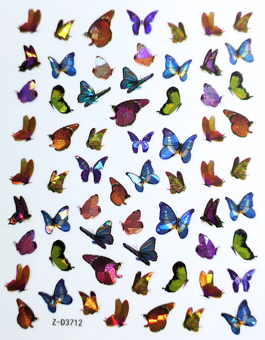 Butterfly Nail Stickers - No.12