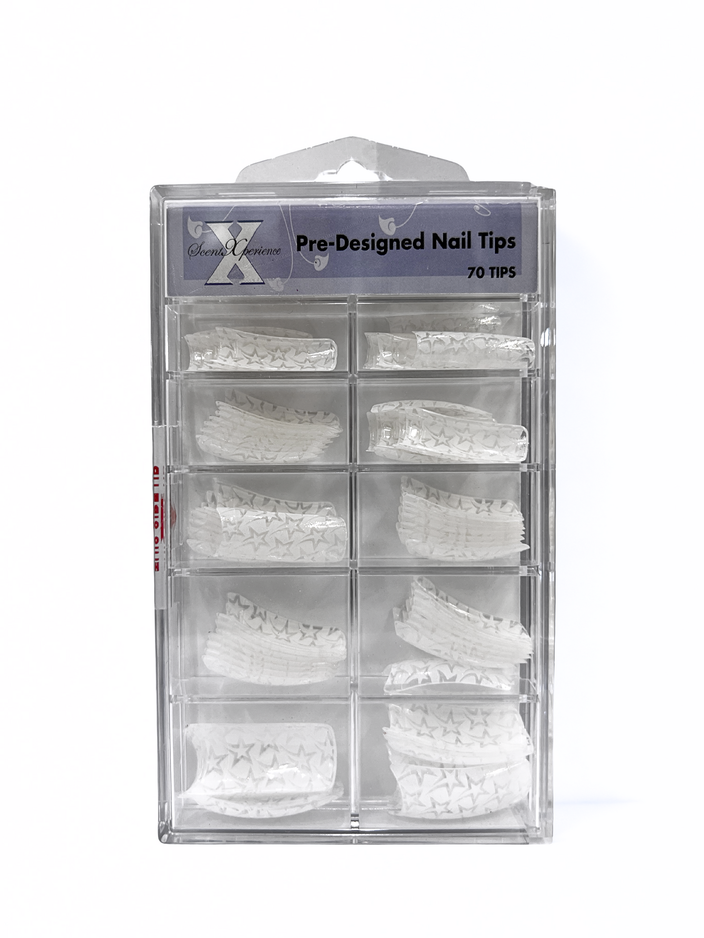 SCENT XPERIENCE Pre-Designed Nail Tips 70pc - Shooting Stars