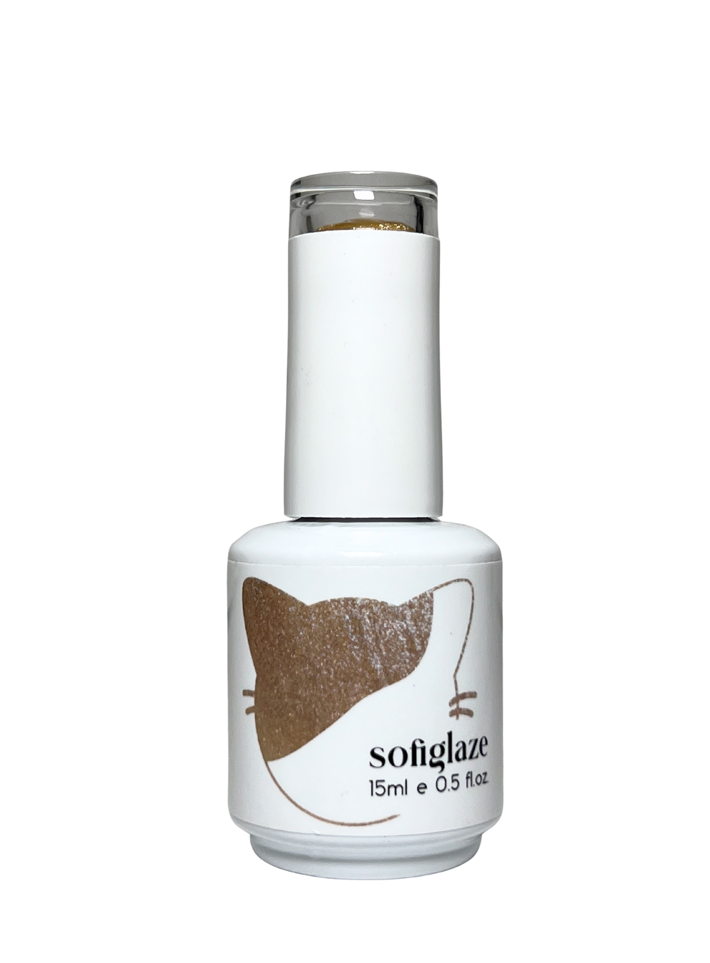 SOFIGLAZE Gel Color 0.5oz Diamond Cat Eye - CE04 Gold Dust