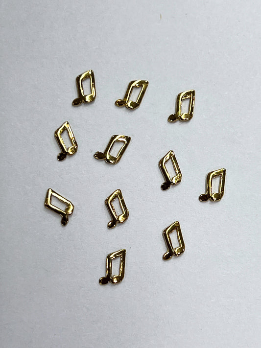 90's Gold Charms - Music Note