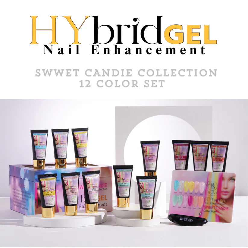 HYBA BEAUTY HyGEL™ Hybrid Gel Nail System - Sweet Candie Collection