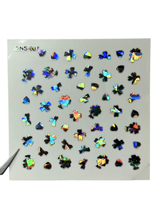 LECECIA Seashell Holographic Nail Stickers - SNS-007